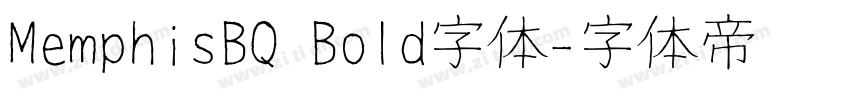 MemphisBQ Bold字体字体转换